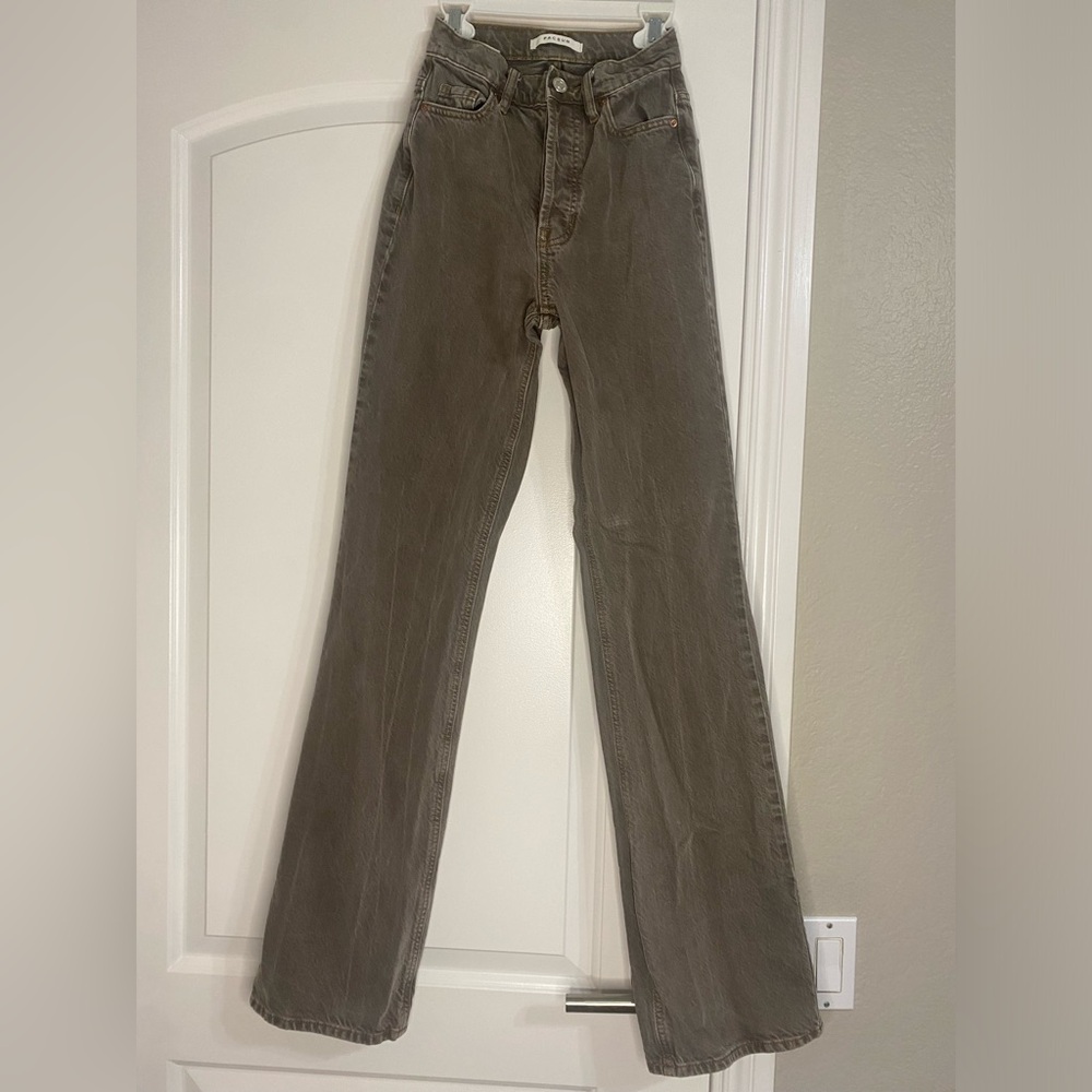 Brown bootcut jeans